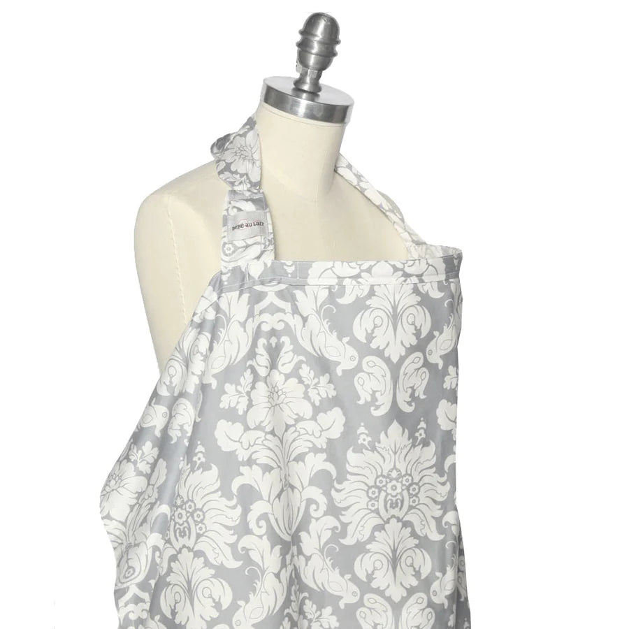 Bebe Au Lait Nursing Cover in Chateau Silver