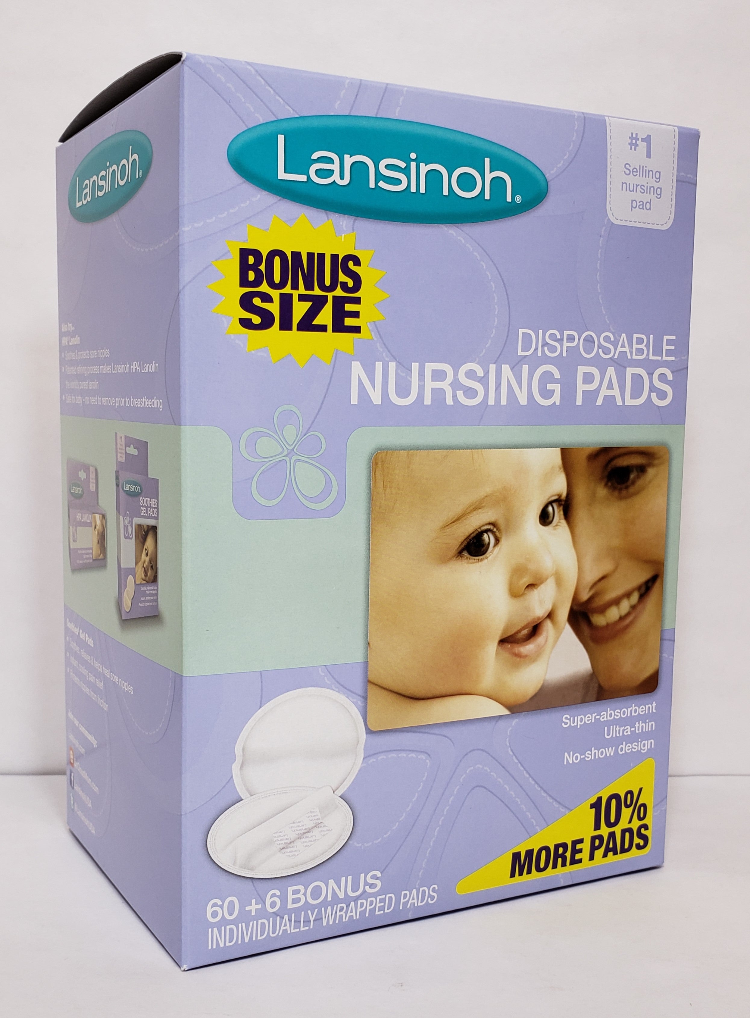 Lansinoh Disposable Bra Pads, 60 Count