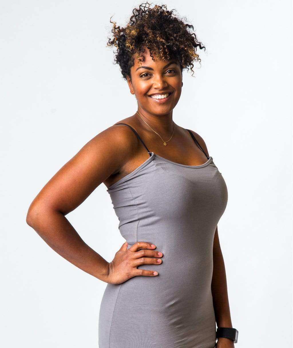 Undercover Mama Strapless Nursing Shirt in Brown, size XS