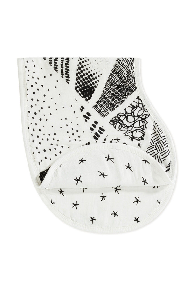 Aden + Anais Bamboo Burpy Bib, Bib and Burp Cloth in one, in Midnight print