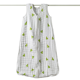 Aden + Anais Mod About Baby Cozy Frog Printed Sleeping Bag, S