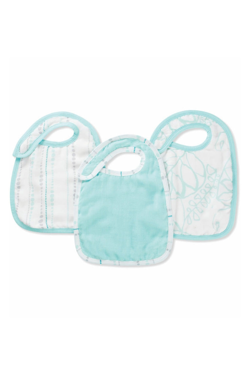Aden + Anais Snap Bib Azure, 3pk