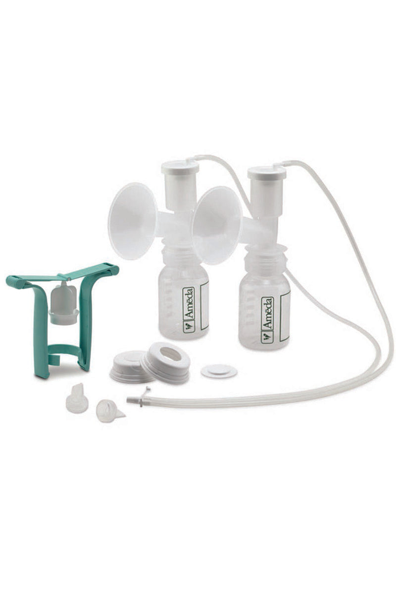 Ameda Dual HygieniKit with One-Hand Manual Pump