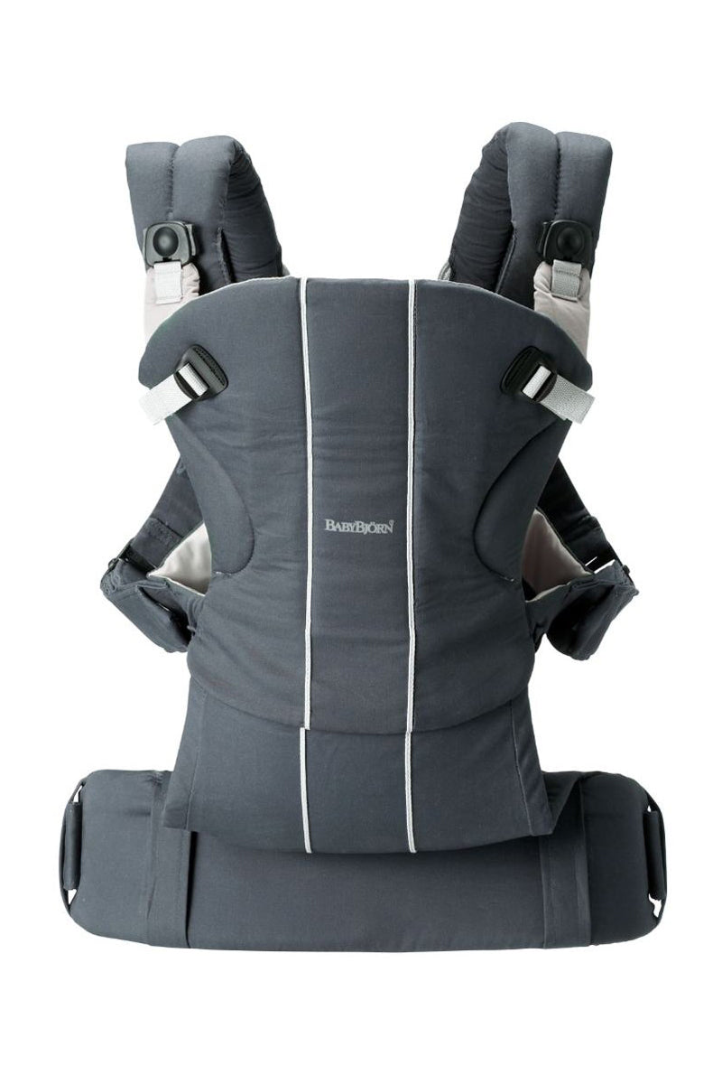 BabyBjorn Baby Carrier Comfort with Bib - Gray, Organic