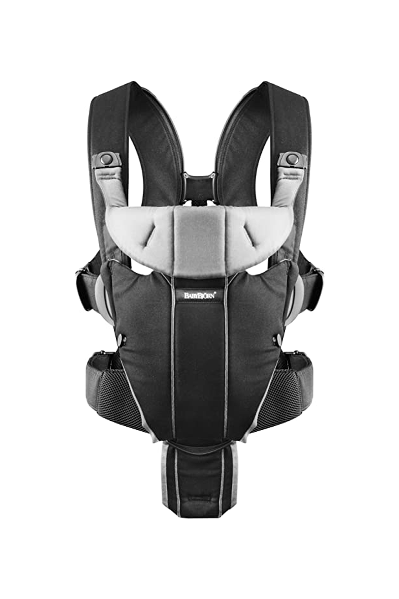 BabyBjorn Baby Carrier Miracle - Black/Silver, Cotton Mix