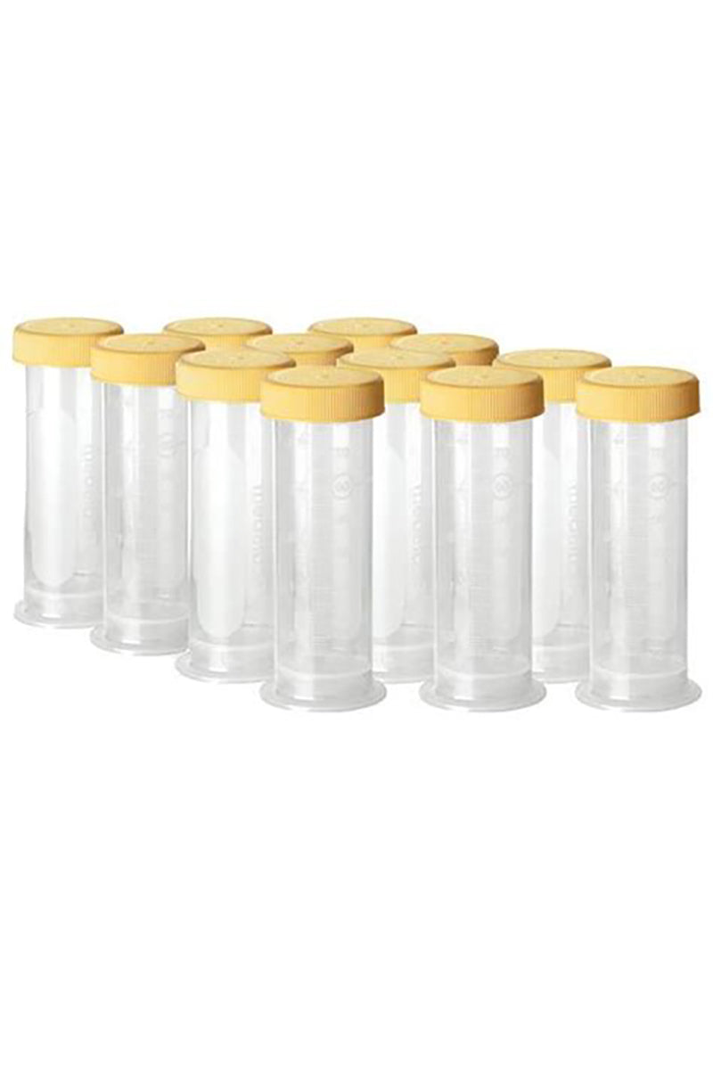 Medela Breastmilk Freezer Pack 80ml Bottles with Lids 12-Pack, Retail