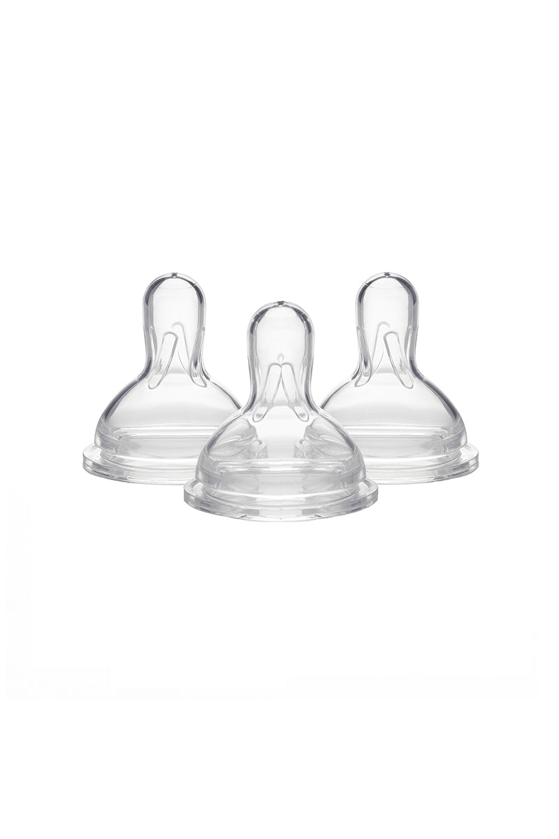Medela Medium Flow Wide Base Nipples, 5-Pack