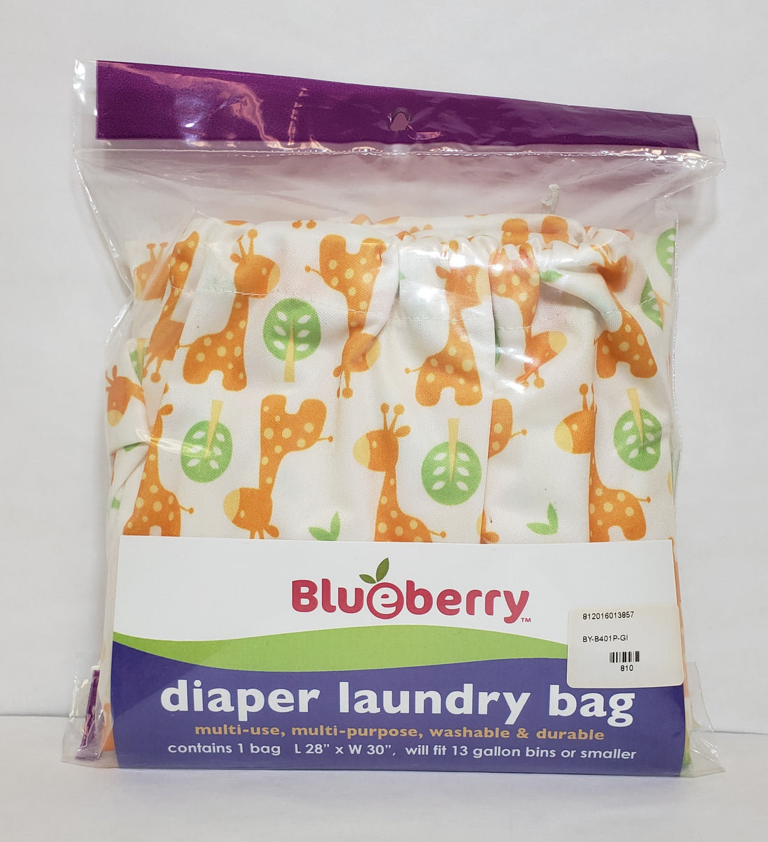 Blueberry Diaper Laundry Bag, Giraffe
