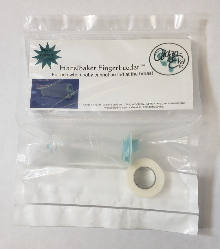Hazelbaker FingerFeeder for babies with special feeding needs like cleft palate, without lanyard