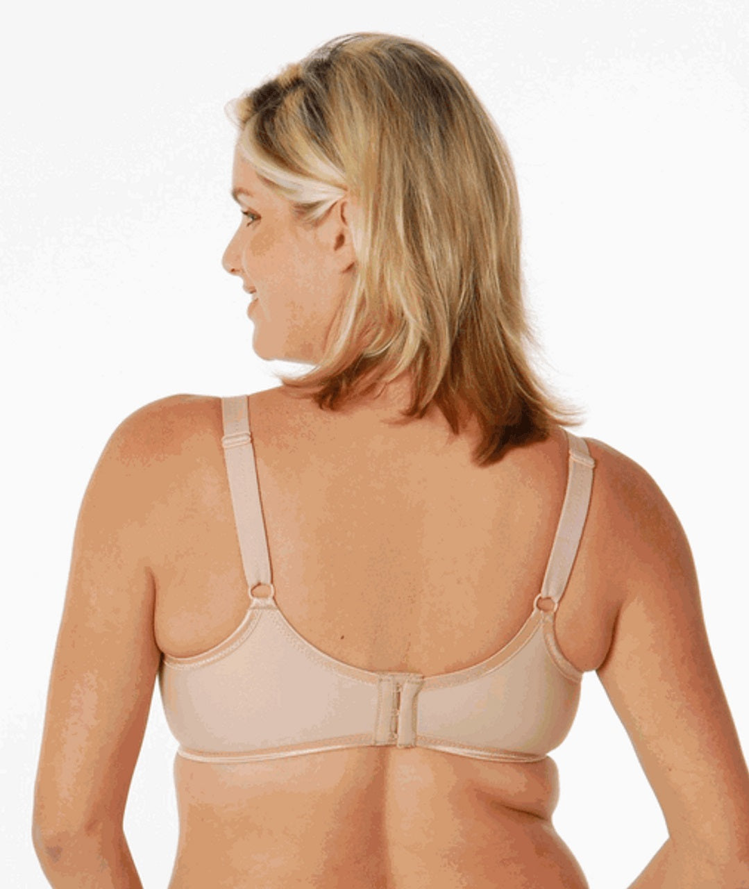 Melinda G Tee-Shirt Underwire Nursing Bra in Nude, Size 34D