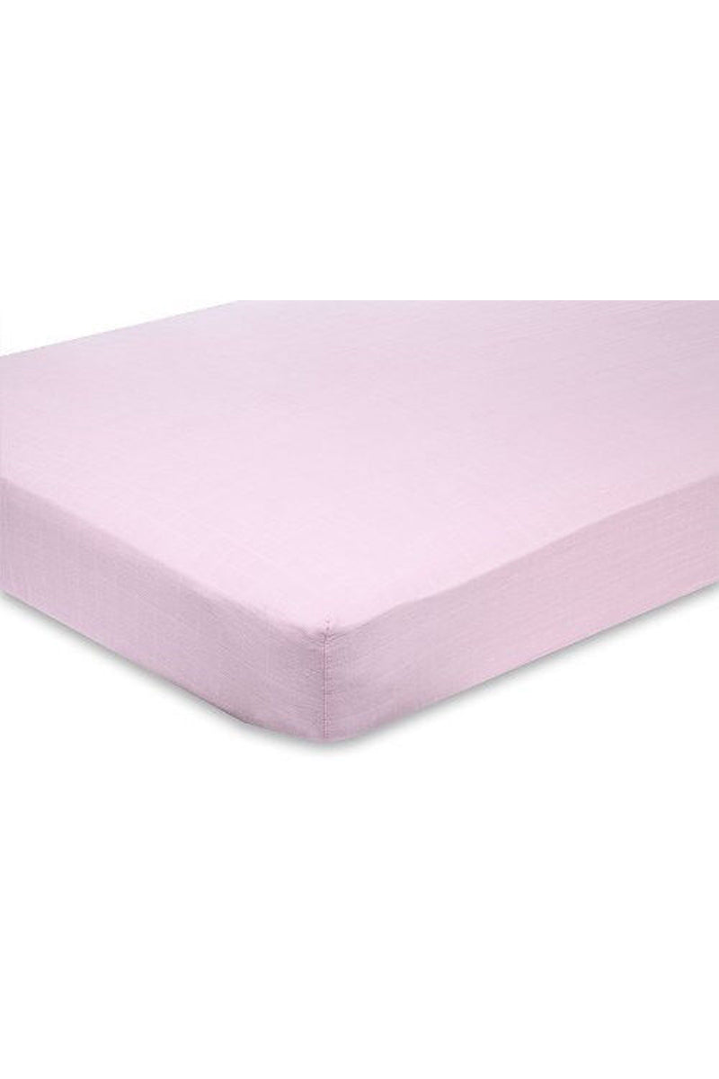 Aden + Anais Classic Fitted Crib Sheet, Solid Pink