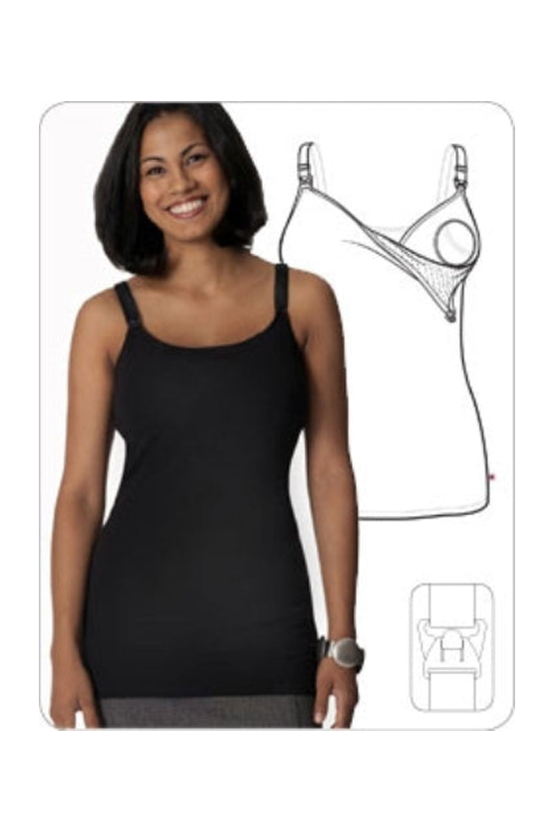 Glamourmom Nursing Bra Full Bust Slimming Long Top