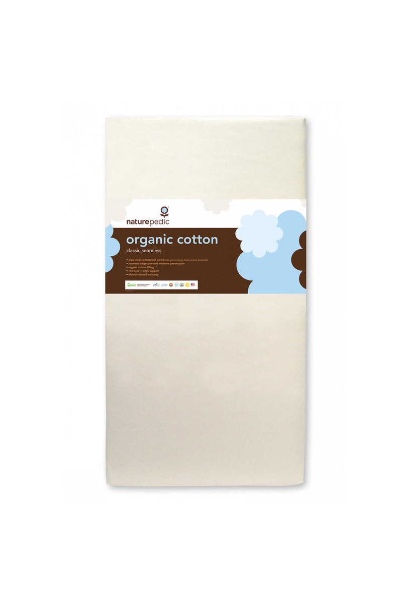 Naturepedic Organic Cotton Classic 180 Seamless 2-Stage Crib Mattress