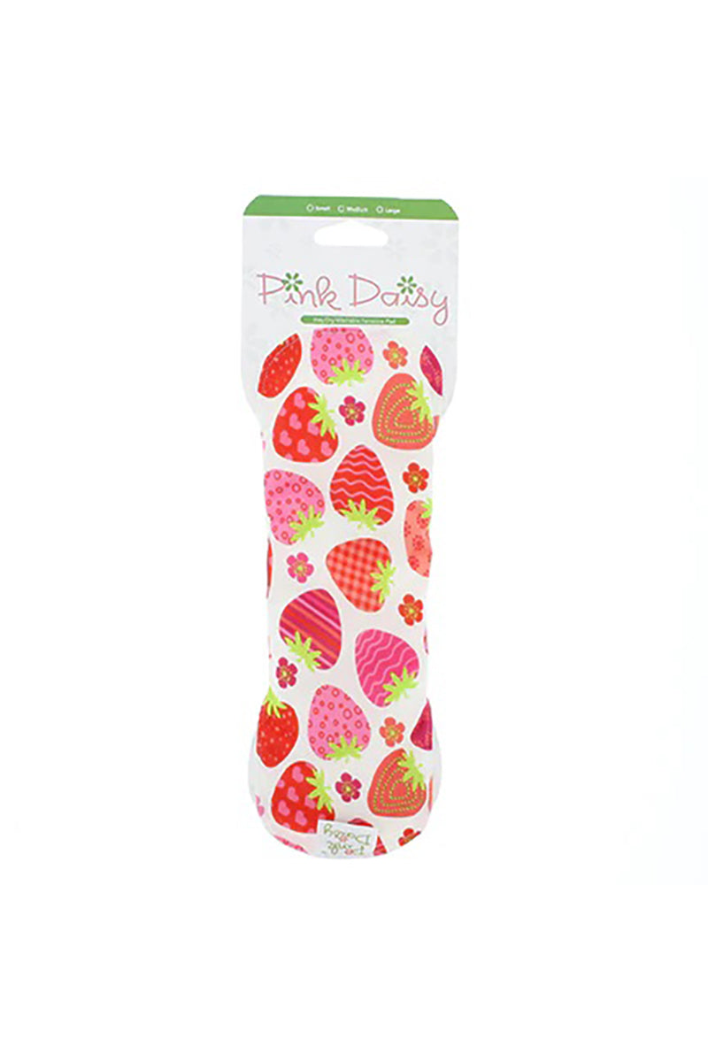 Pink Daisy Stay Dry Feminine Pad, Strawberries
