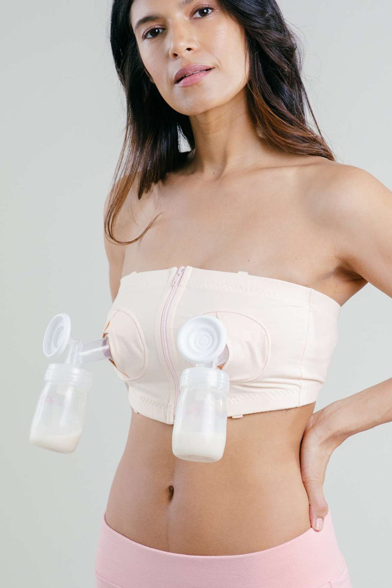 The BeliBea Cami is for Both Nursing & Hands-Free Pumping - Outnumbered 3  to 1