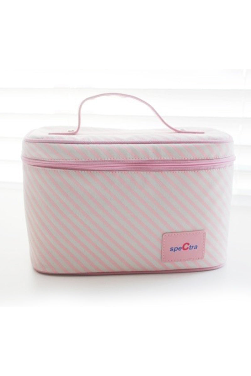 Spectra Pink Cooler with Ice Pack and Bottles